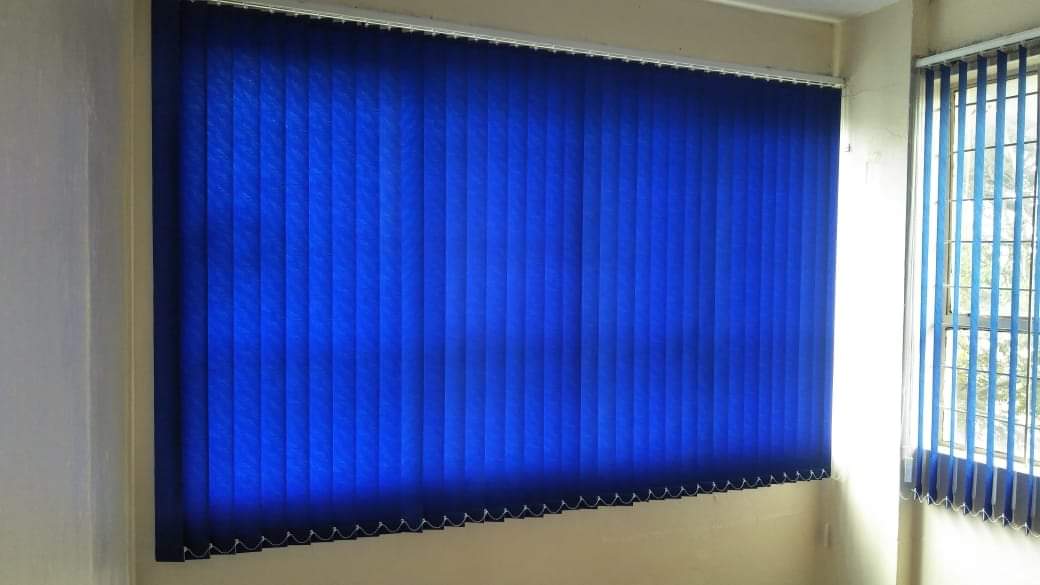 Blue & Yellow Vertical Blinds - Image 2