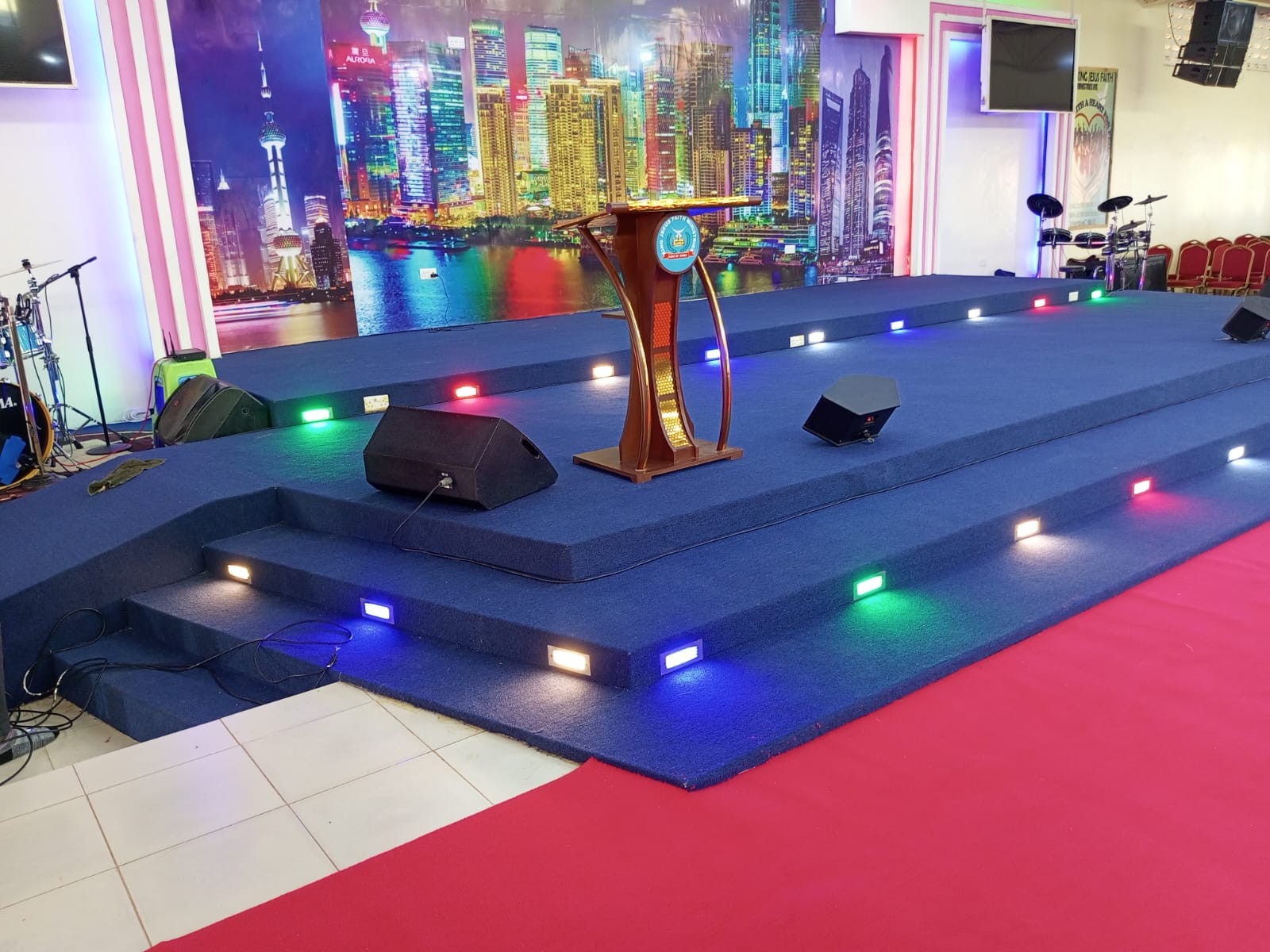 Luxury Blue Altar Wall to Wall Carpet - Image 2