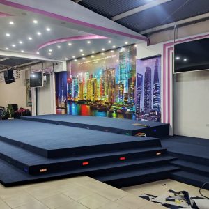 Navy Blue Wall to Wall Altar Carpet