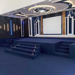 Navy Blue Wall to Wall Altar Carpet